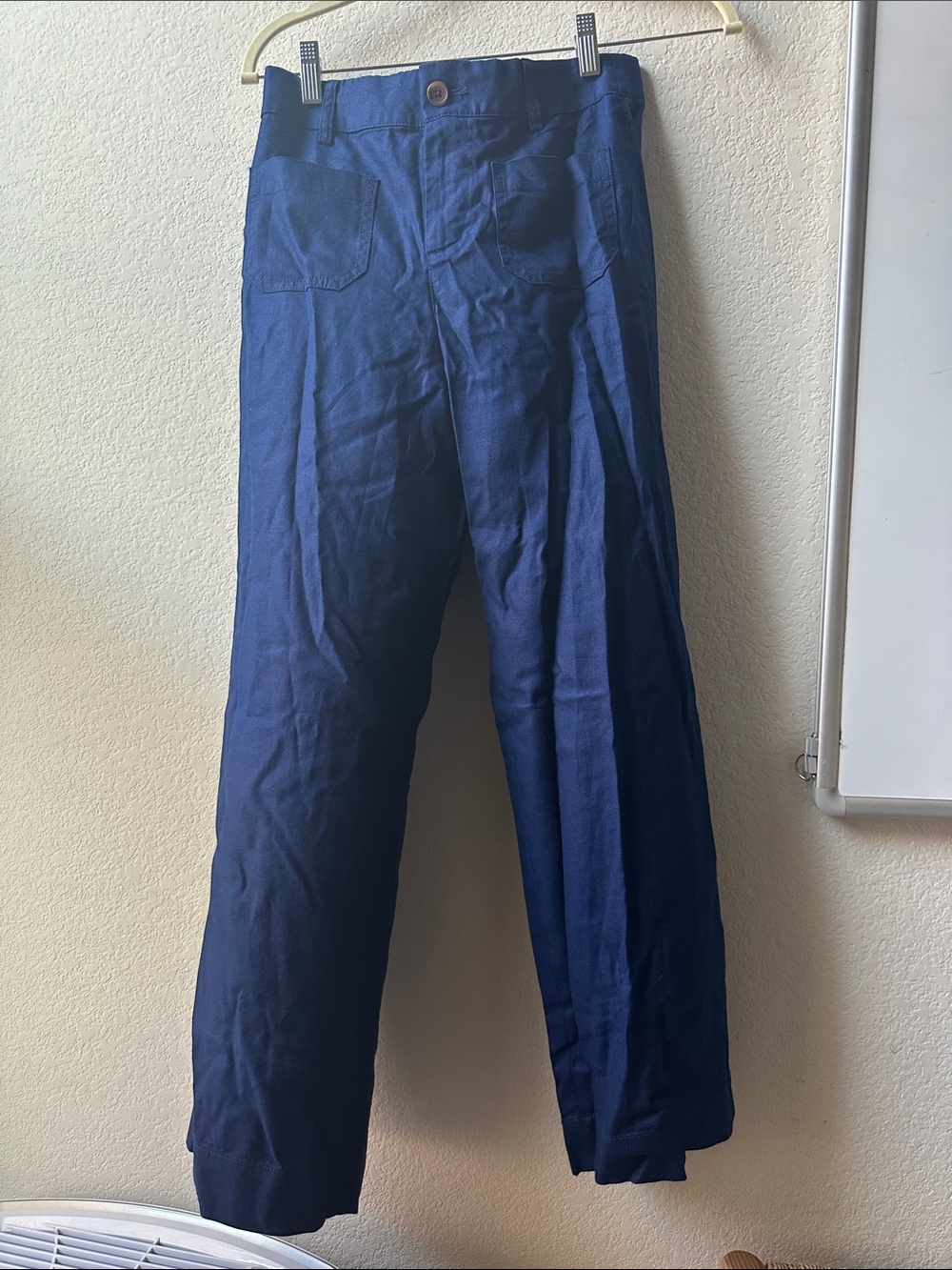 NWT J.Crew Petite Straight Leg Pants Denim Antique Navy Size P25 CT501